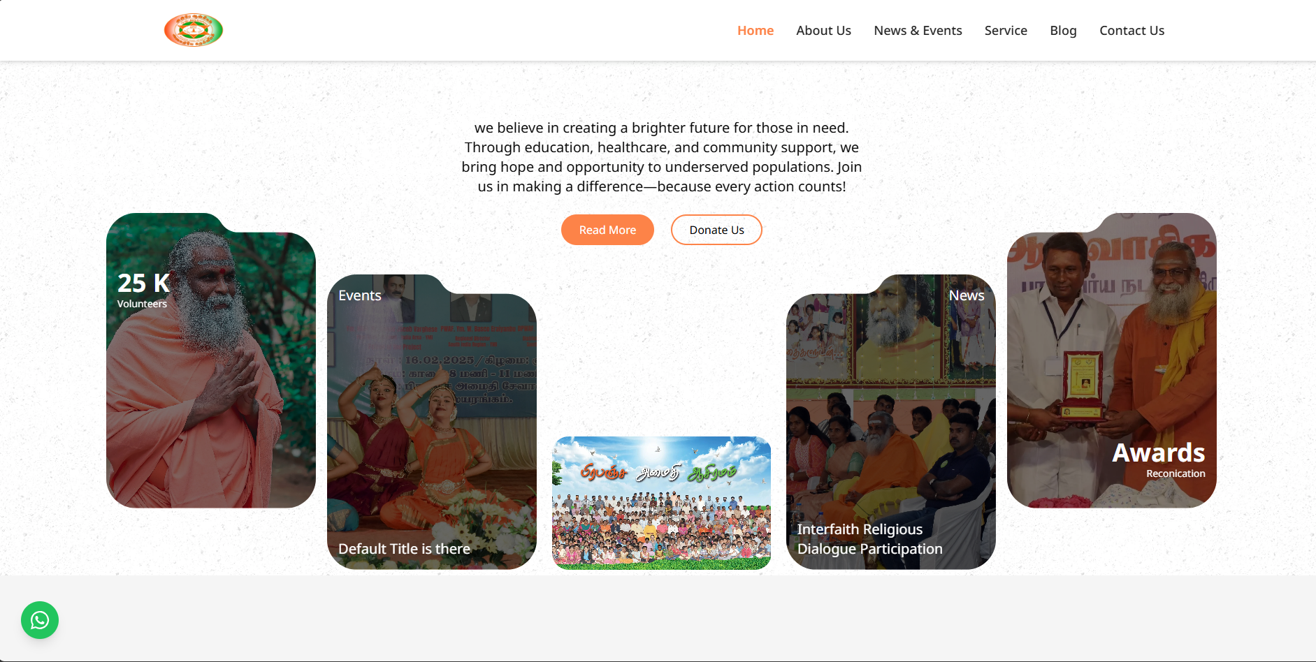 Website for Universal Peace Ashram (UPFCBE)